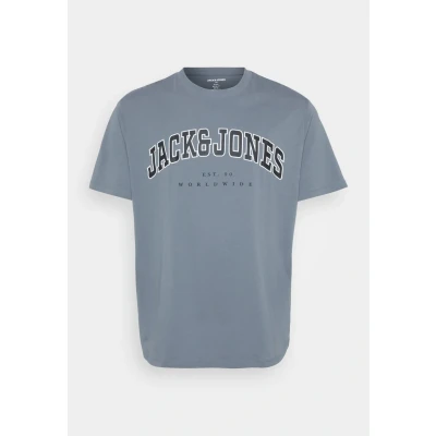 Afbeelding van Jack &amp; Jones Jjecaleb Varsity TEE O NECK Tshirt print, Heren, Maat: 3XL, Stormy weather