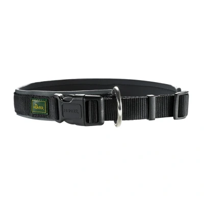 Afbeelding van Hunter Klikhalsband Vario Plus Zwart&amp;Grijs Hondenhalsband 50 55x2.5 cm