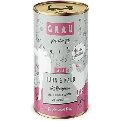 Afbeelding van GRAU Smulpotje Graanvij 6 x 800 g Kattenvoer Kip &amp; Kalf