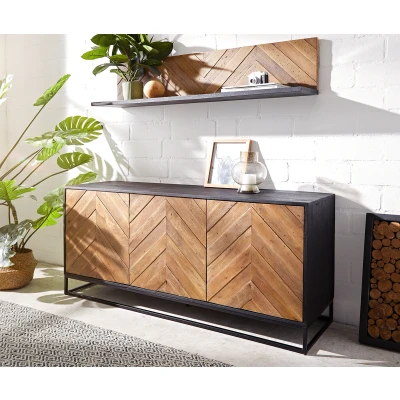 Afbeelding van Commode Famke mango teak 145 cm 3 deuren dressoir