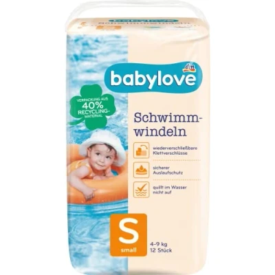 Afbeelding van babylove Zwemluiers maat S, 4 9 kg, 1 x 12 stuks