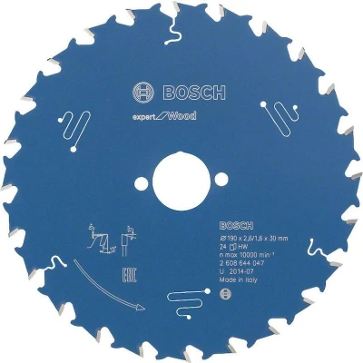 Afbeelding van Bosch Cirkelzaagblad Expert Hout, 190 X 30 2,6 mm 24 Tands