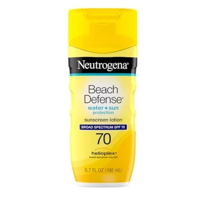 Afbeelding van Neutrogena Beach Defense Water Resistant Face &amp; Body SPF 70 Sunscreen Zonnebrand Lichaam en gezicht