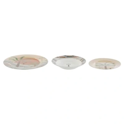 Afbeelding van Serviesset Home ESPRIT Beige Multicolour Porselein 18 Onderdelen 27 x 2 cm