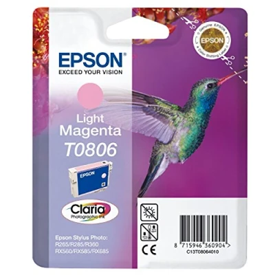 Afbeelding van Epson T0806 (C13T08064010) Inktcartridge Licht magenta