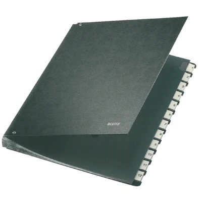Afbeelding van Termijnmap Leitz 1 12 270x18x345mm hardboard zwart