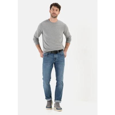 Afbeelding van camel active Flexxxactive Slim fit jeans, Heren, Maat: 34x36, Ocean blue