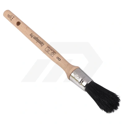 Afbeelding van Copenhagen Pro universeel patentkwast maat 8 zwart Chinees varkenshaar FSC houten steel 23.104.08