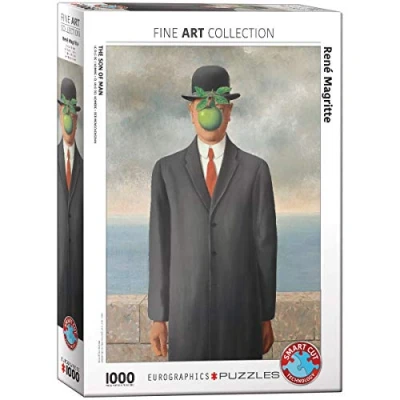 Afbeelding van Eurographics puzzel The Son of Man Rene Magritte 1000 stukjes