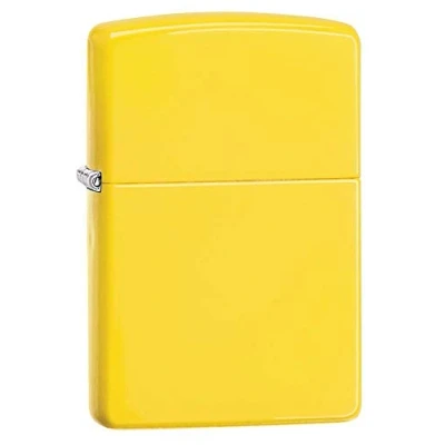 Afbeelding van Originele Zippo Lemon mat citroengeel Basic