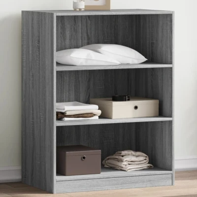 Afbeelding van Kledingkast 77x48x102 cm bewerkt hout grijs sonoma eikenkleurig