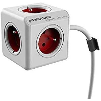 Afbeelding van Allocacoc PowerCube Extended Rood 1,5 Meter (FR)