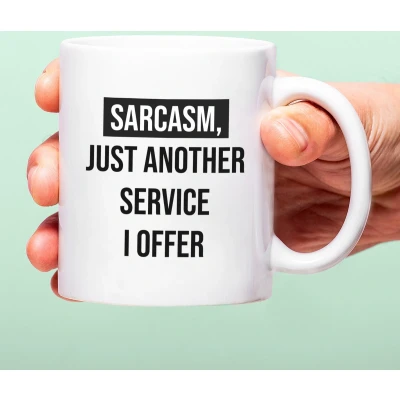 Afbeelding van Mok Sarcasm Just Another Service van Nutcrackers