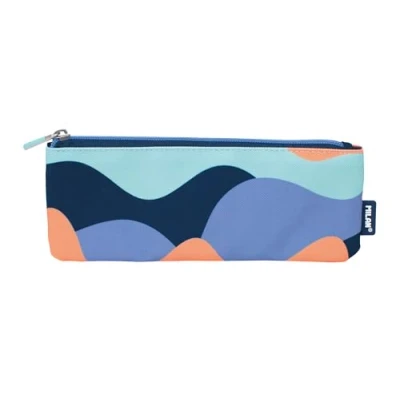 Afbeelding van MILAN® The Fun Series kleine platte etui, blauw, Meerkleurig