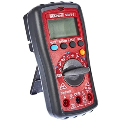 Afbeelding van Benning digitale multimeter mm 5 2 digitaal display met verlichte 4 cijferig lcd meetbereiken 400ua dc 4000ua 044071