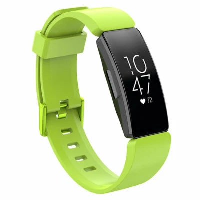 Afbeelding van Fitbit Inspire 1 / HR Ace 2 siliconen bandje met gesp Maat: Small groen
