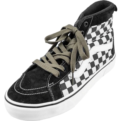 Afbeelding van Feterz Sneakerveters Platte schoenveter leger groen 120cm 10 mm breed