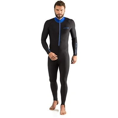 Afbeelding van Cressi Skin 1mm Superelastisch pak, zwart, blauw, maat L/4