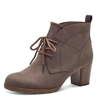 Afbeelding van MARCO TOZZI dames 2 25107 41 Lace Boot Heel, Pepper Comb, 40 EU