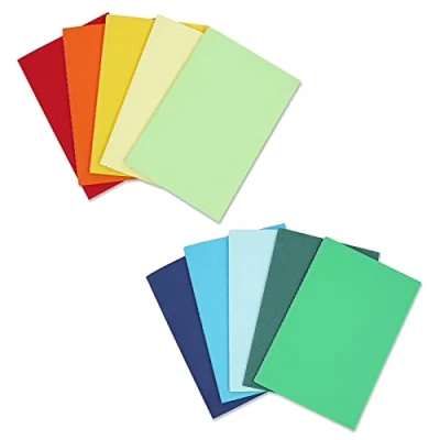 Afbeelding van Quanerba 10 stuks A5 notitieboek, gelinieerd, 30 pagina&#039;s, snoepkleuren, studentennotitieboek, kartonnen klassiek notitieboek (A5)