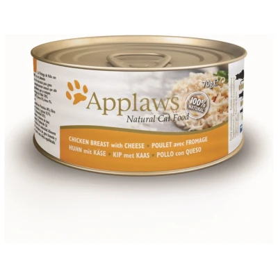 Afbeelding van Applaws natvoeding Kippenborst en kaas 70 gr. per 24 stuks