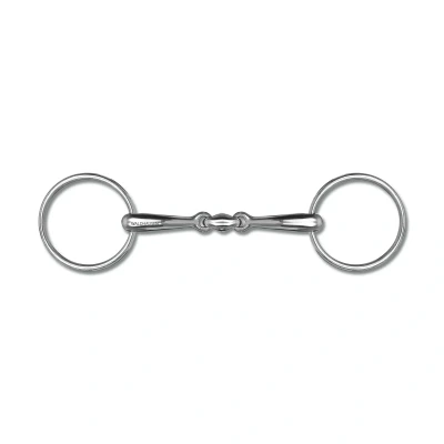 Afbeelding van Waldhausen Dubbelgebroken trens, massief 14,5 RVS