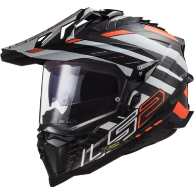 Afbeelding van LS2 Helmet mx701 exp.car. edge m bl./white/or