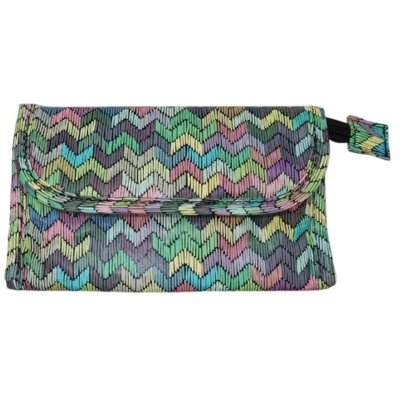 Afbeelding van Rojafit Make up Tasje met Spiegel afmeting: 17 x 6 10 cm. Ibiza Style Purple