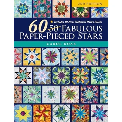 Afbeelding van 60 Fabulous Paper Pieced Stars, 2nd Edition: Includes 10 New National Parks Blocks