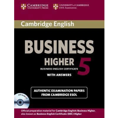 Afbeelding van Cambridge English Business 5 Higher Self study Pack (Student&#039;s Book with Answers and Audio CD): Examination Papers