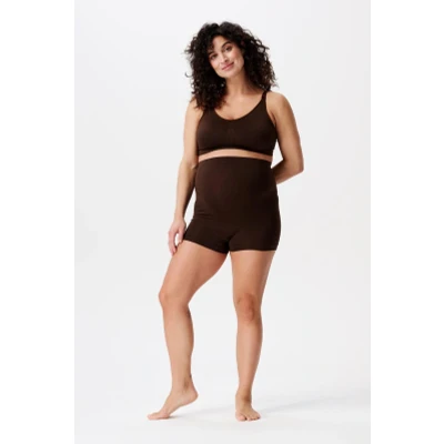 Afbeelding van Zwangerschaps Naadloze shorts Lai Sensil Breeze Coffee Bean XS/S