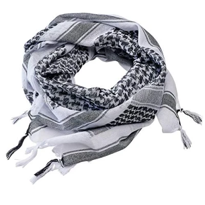 Afbeelding van Brandit Shemag Sjaal, Maat: One Size, White/black