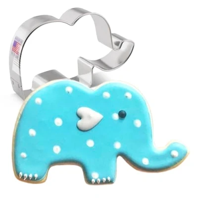 Afbeelding van Ann Clark Cookie Cutters Schattige Olifant Koekjesvorm, 10,8 cm