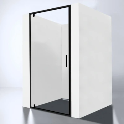 Afbeelding van Best Design Baron nisdeur 78 80 x 200 cm zwart Nano glas 8 mm