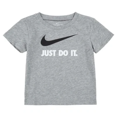 Afbeelding van Nike Sportswear TEE Unisex Tshirt print voor kinderen, Maat: 74/80, Dark grey heather/white