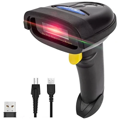 Afbeelding van NETUM Bluetooth QR 2D Barcodescanner Handheld USB Draadloos 1D barcodes Imager voor mobiel betalen Computerscherm Ondersteuning scannen iOS en Android NT 1228BL