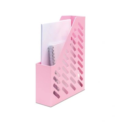 Afbeelding van HAN 1601 886, 10 stuks, moderne tijdschriftenhouder, krantenstandaard tot A4/C4 formaat, premium kwaliteit, pastelroze