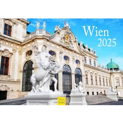 Afbeelding van Edition Seidel Premium kalender Wenen 2025 formaat DIN A3 wandkalender Europa Oostenrijk hoofdstad Neder kasteel Schönbrunn Donau metropool