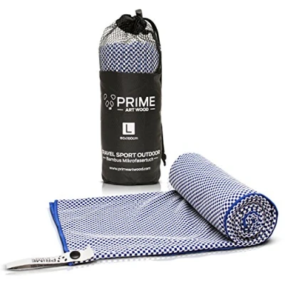 Afbeelding van PRIME ART WOOD Bamboo Handutch I Antibacteriële microvezel handdoek voor elke activiteit reishanddoek, handdoek, wandelhanddoek