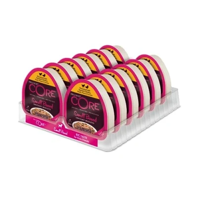 Afbeelding van 12x Wellness Core Hondenvoer Small Savoury Medleys Kip Eend 85 gr