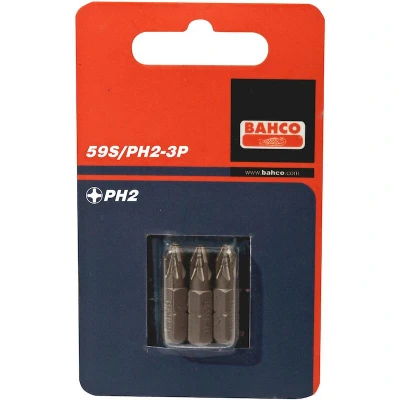 Afbeelding van Bahco x3 bits ph1 25mm 1/4&quot;inch dr standard 59S/PH1 3P