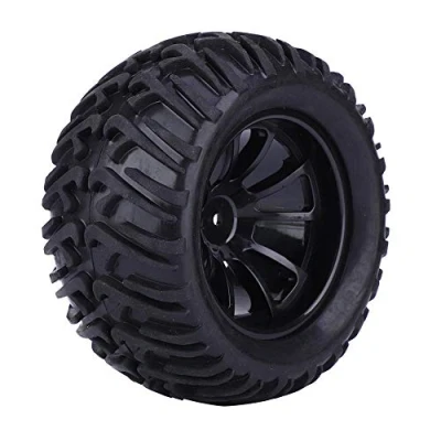 Afbeelding van Dilwe RC Rad Reifen, 125 mm Y Typ Autoreifen Ersatz Zubeh?r f¨¹r 1 10 ferngesteuertes Automodell(schwarz )