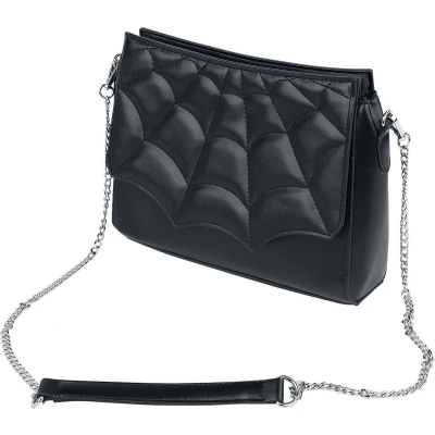 Afbeelding van Banned Schoudertas/clutch MABRIS Zwart met Spinnenweb Reliëf (bxhxd) ca. 27cm x 21cm 7,5cm