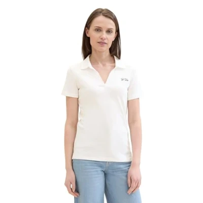 Afbeelding van TOM TAILOR Poloshirt voor dames, 10315 Whisper White, XXS