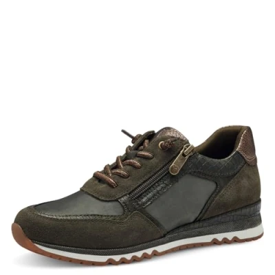 Afbeelding van MARCO TOZZI Laced 2 23759 43 Sneakers voor dames, Khaki Kam, 40 EU