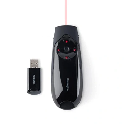 Afbeelding van Kensington Presenter Expert Draadloze USB Met Rode laseraanwijzer En Cursorcontrole, Compatibel Windows &amp; macOS 45 Meter Bereik (K72425EU)