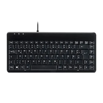 Afbeelding van Perixx PERIBOARD 409 P Compact Mini PS/2 Toetsenbord met kabel 315 x 147 21 mm 1,80 meter QWERTZ Duitse lay out