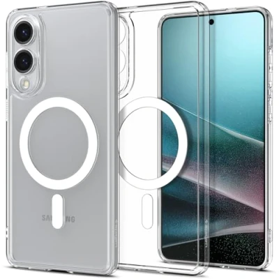 Afbeelding van Spigen Case ACS09418 Galaxy S25 Edge Ultra Hybrid MagFit Clear wit