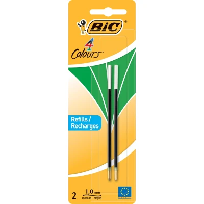 Afbeelding van Bic vulling voor balpen 4 Colours Medium, blister met 2 stuks, groen balpenvullingen