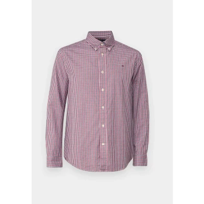 Afbeelding van Tommy Hilfiger FLEX Gingham Shirt Overhemd, Heren, Maat: Small, Regatta red